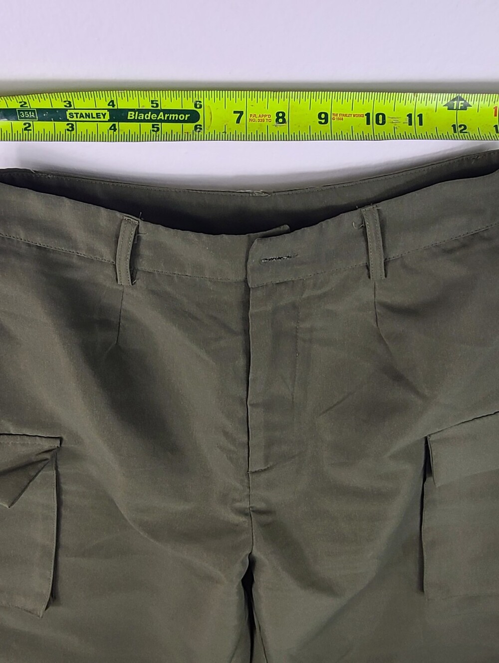 SHEIN Olive Green Cargo Jogger Pants Utility‎ Pockets M 6 Ankle Cuffs - Picture 4 of 15